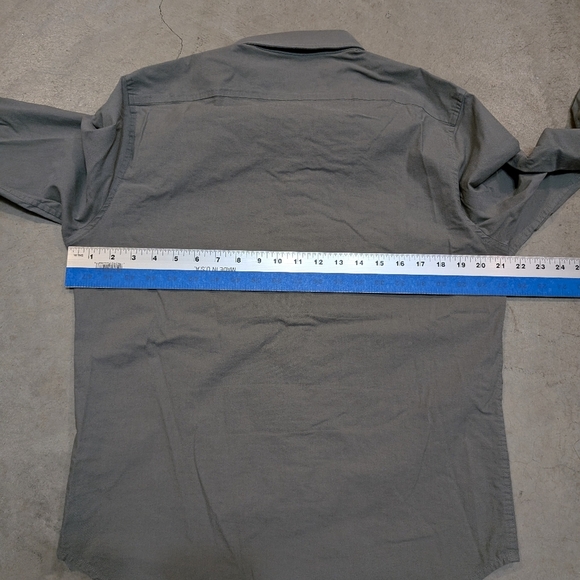 Proof Huckberry Button Up Shirt Mens M Gray Long Sleeve Casual - Picture 6 of 6